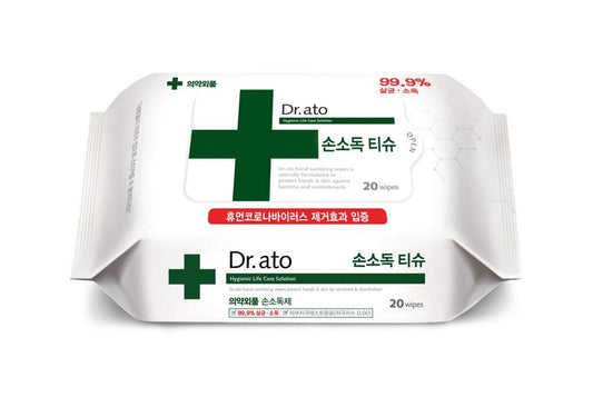 Dr. ato Hand Sanitizing Wipes 20 Sheets