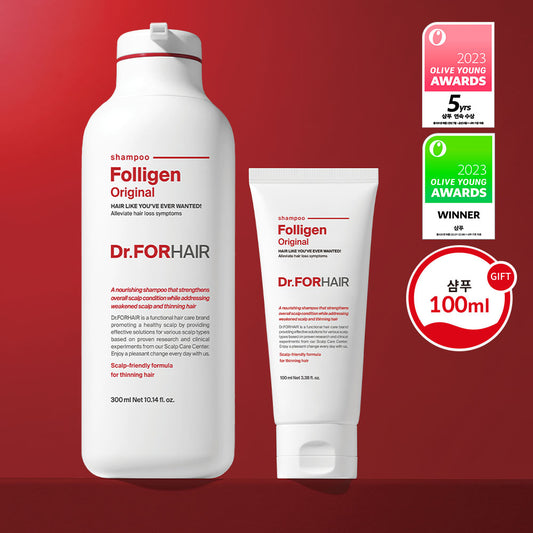 Dr. FORHAIR Folligen Shampoo 300ml + 100ml Special Set