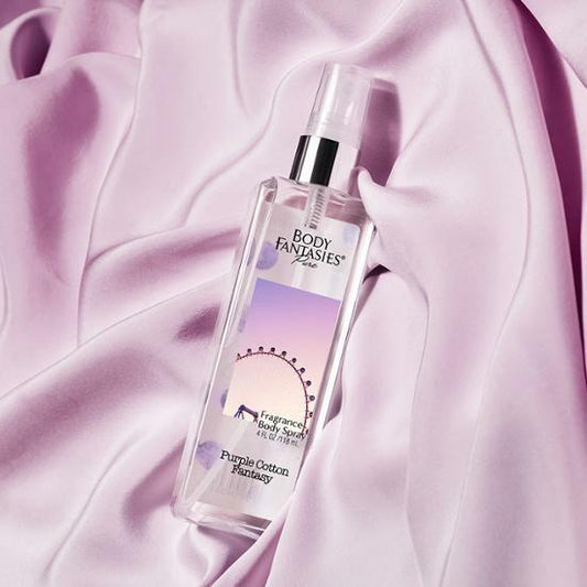Body Fantasies Pure Fragrance Body Spray 118ml #Purple Cotton Fantasy