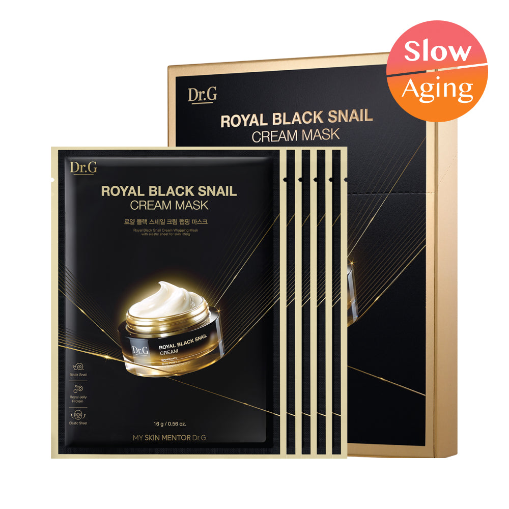 Dr. G Royal Black Snail Cream Mask Sheet 5 Sheets