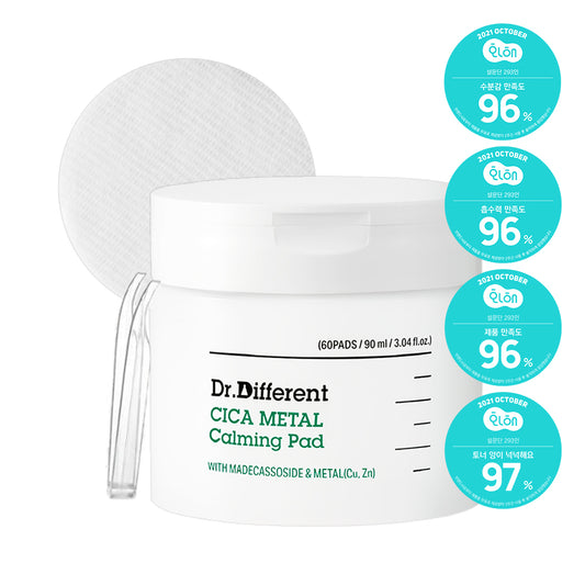 DR. DIFFERENT CICA METAL Calming Pad 90mL (60 Pads)