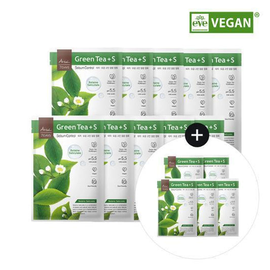 ARIUL 7 Days Mask Sheet Greentea S_10+5