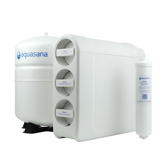 Aquasana Smartflow® Reverse Osmosis Water Filter Removes Up to 99.99% of 90 Contaminants Certified to NSF/ANSI 42, 53, 58 & 401  AQ-SFRO2-NF