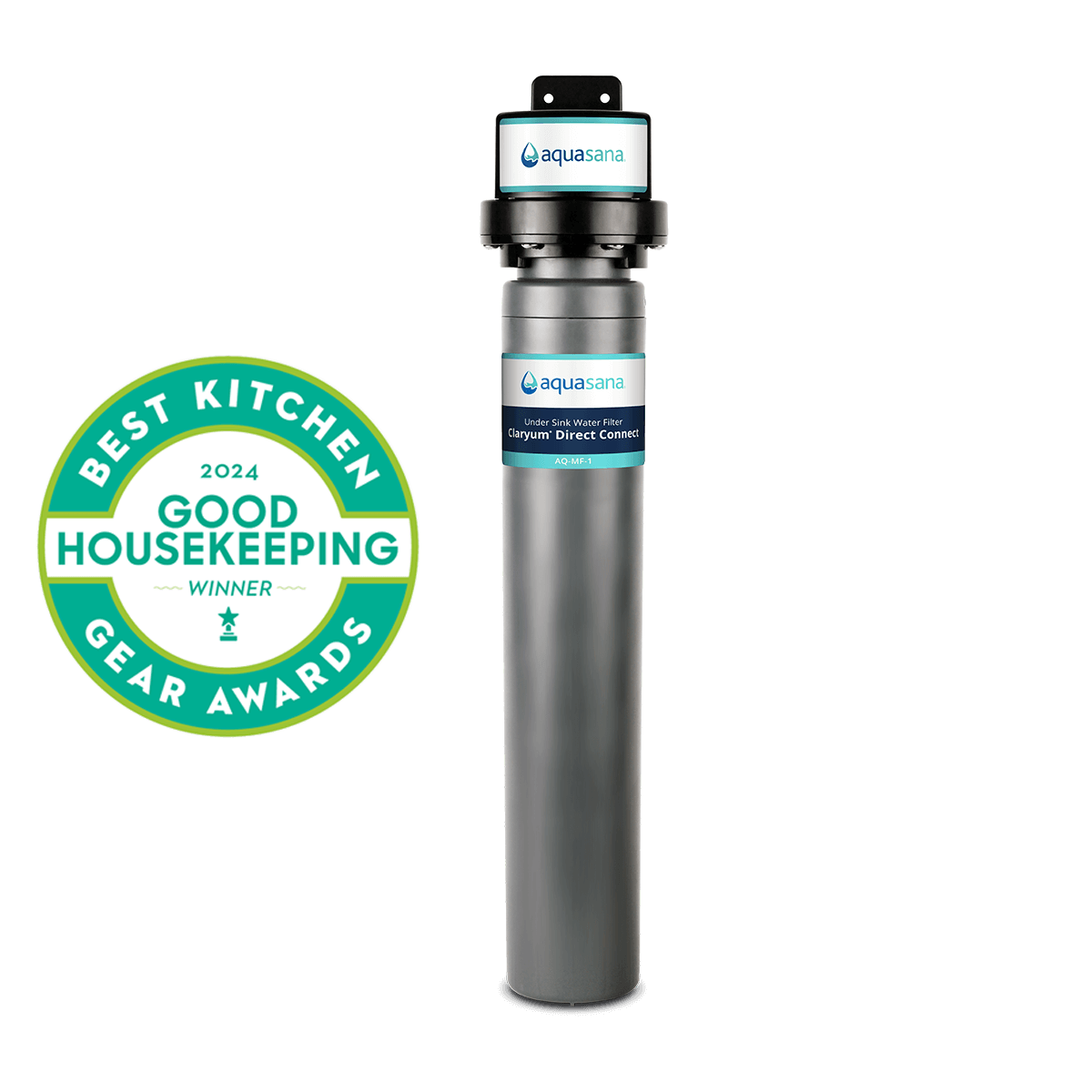 Aquasana Direct Connect Water Filter Easy Install 15X Stronger Filtration Reduces 78 Contaminants Certified to NSF/ANSI 42, 53 & 401 AQ-MF-1