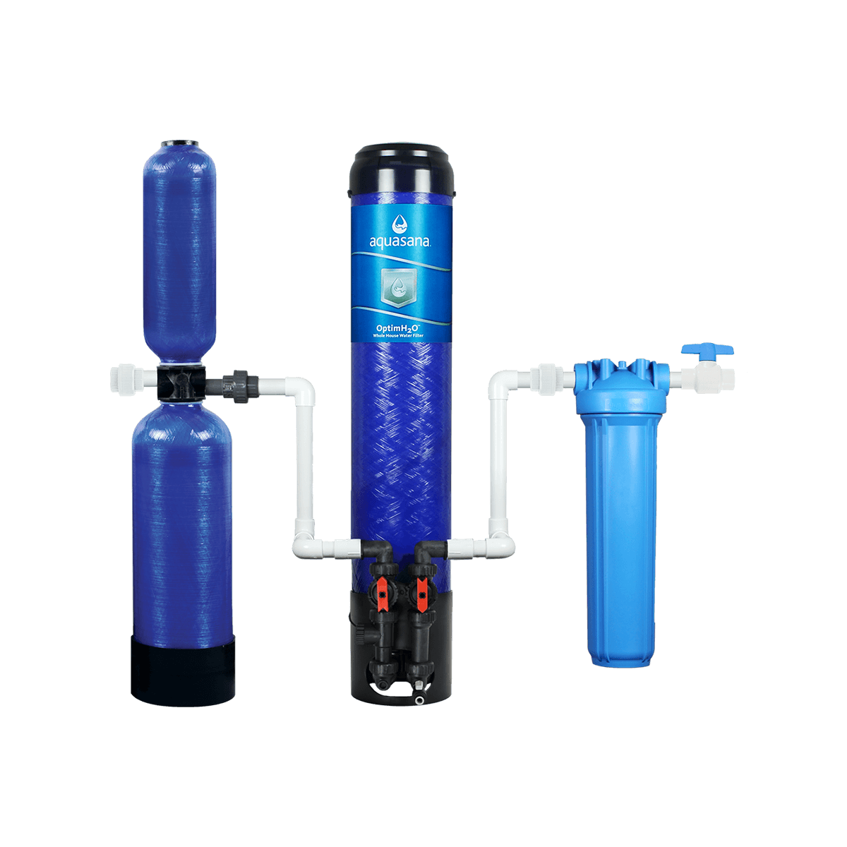 Aquasana OptimH2O® Whole House Water Filter System For Home For Lead Reduces Lead, Cysts, & PFOA/PFOS  EQ-OPTM-CS