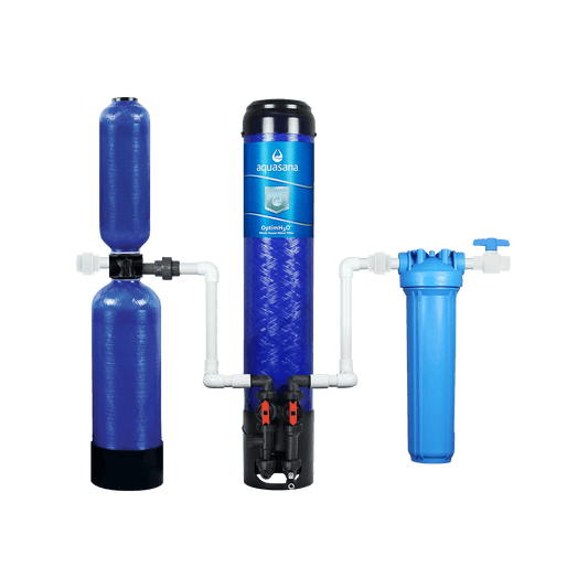 Aquasana OptimH2O® Whole House Water Filter System For Home For Lead Reduces Lead, Cysts, & PFOA/PFOS  EQ-OPTM-CS